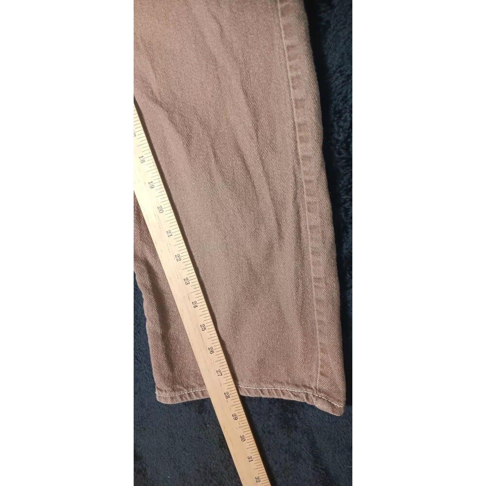 SONG Y2K 90s Boyfriend Cargo Utility Pants Juniors 5/27 Brown Gorpcore Cabincore - Picture 8 of 12